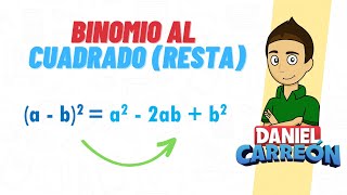 BINOMIO AL CUADRADO RESTA Super facil  Para principiantes [upl. by Ulita]