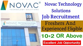 Novac Technology Solutions Job Openings  Private Company Jobs [upl. by Auqenat]