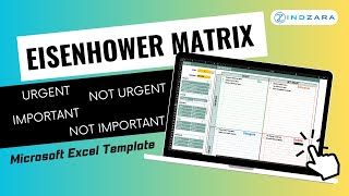 Free Eisenhower Matrix Excel Template  Demo [upl. by Lenra]