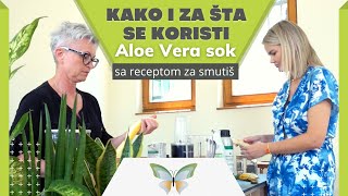 Kako i za šta se koristi Aloe vera sok sa RECEPTOM za smutiš [upl. by Namialus]