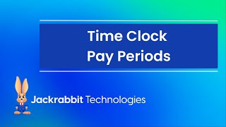 Time Clock Pay Periods [upl. by Nasah904]