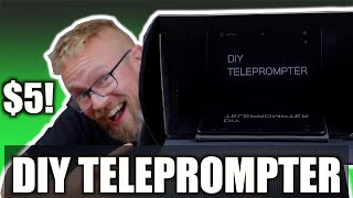 DIY YouTube TELEPROMPTER 2020  How to make a teleprompter for YouTube for just 5 [upl. by Irallih755]