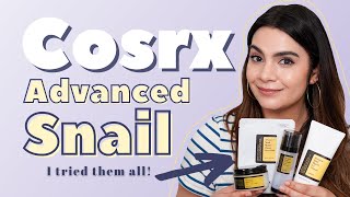 I Tried the Entire Cosrx Advanced Snail Line [upl. by Nappy]