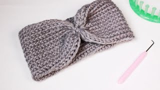 How to Loom Knit a Headband Super Easy for Beginners  DIY Tutorial [upl. by Mot]