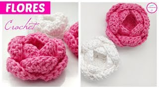 TEJE FLORES A CROCHET FÁCILES PASO A PASO [upl. by Vadnee]