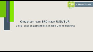 Vreemde Valuta Aankopen in DSB Online Banking [upl. by Evslin]