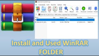 WinRAR Folder  How to install WinRAR Folder  WinRAR Vs Compressed [upl. by Hamish]