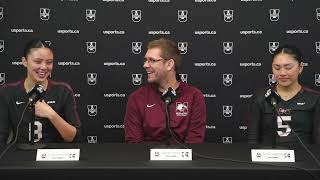 Press Conference  QF 3  McMaster vs UBC  2024 U SPORTS Womens Volleyball Championship [upl. by Ludvig564]