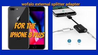 Wofalo iPhone 8 Plus External Lightning Splitter Adapter [upl. by Atiuqet]