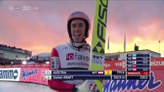 Skifliegen Vikersund 2017 NEUER WELTREKORD STEFAN KRAFT SPRUNG 2535 METER [upl. by Enelrihs360]