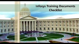 Infosys Training Important Documents Checklist [upl. by Ydnem]