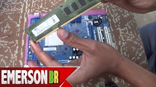 Tutorial  Como colocar a memória RAM no SLOT corretamente PTBR [upl. by Anaitak]