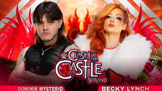 Dominik Mysterio vs Becky Lynch Full Match WWE Clash At The Castle 2024 Highlights [upl. by Hanikahs363]