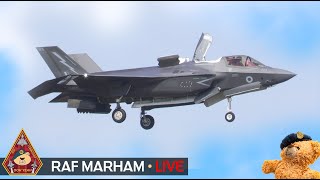 LIVE STEALTH ACTION F35B amp F35A LIGHTNING 617 DAMBUSTERS 207 SQN amp 493d FS • RAF MARHAM 040924 [upl. by Lilak]