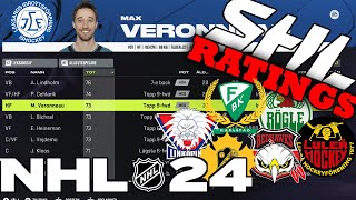 NHL 24 ÄR UTE KOLLAR ALLA SHL RATINGS [upl. by Arihday797]