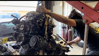 Teardown Begins S13 Engine Bay Restoration EP 1 [upl. by Eerb]