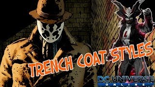 DCUO  Trench Coat Hero Styles [upl. by Aduhey345]