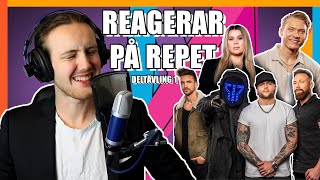 Reagerar på Repetitionerna  Deltävling 1  Melodifestivalen 2024 [upl. by Zetnahs]