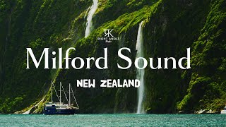 Experiencing Majestic Milford Sound New Zealand  Scenic and Relaxing Visuals 4K [upl. by Mandi]