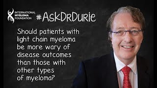 Should patients with light chain myeloma be more wary of disease outcomes [upl. by Parrie]