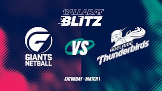 Ballarat Blitz  GIANTS v Thunderbirds [upl. by Hawley]