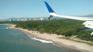 Boeing 737 MAX landing at Puerto Vallarta airport Mexico [upl. by Gnourt479]