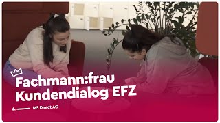 Führe Verkaufsgespräche als Fachmannfrau Kundendialog EFZ  Lehrstellenvideo  Yousty [upl. by Neesay]