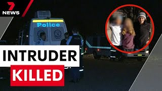 Masked thug stabbed to death during violent home invasion as resident fought back  7 News Australia [upl. by Baal428]