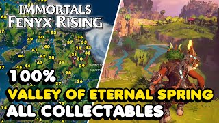 Valley Of Eternal Spring All Collectables amp Challenge Locations Walkthrough  Immortals Fenyx Rising [upl. by Bixler442]