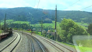 Führerstandsmitfahrt Bruck a d Mur  Villach Hbf  Cab Ride HD  ÖBB 1116 [upl. by Kcirederf]