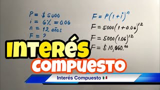 Interés COMPUESTO en Matemáticas Financieras paso a paso [upl. by Eeloj]