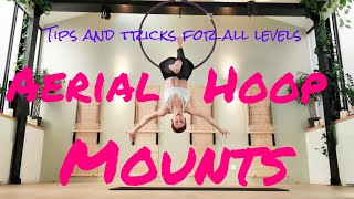 Easy AERIAL HOOP MOUNTS Tutorial 6 different Aerial Mounts for all levels [upl. by Barboza401]