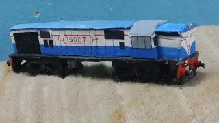 Making WDM3D in HO scale  First time in YouTube Of Malda locomotive  Malda WDM3D [upl. by Pappas579]