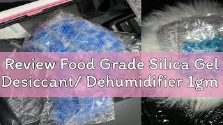 Review Food Grade Silica Gel Desiccant Dehumidifier 1gm [upl. by Anazus]