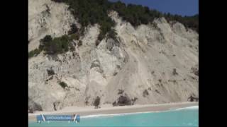 Egremni beach posle zemljotresa  Lefkada maj 2016 [upl. by Lyle]