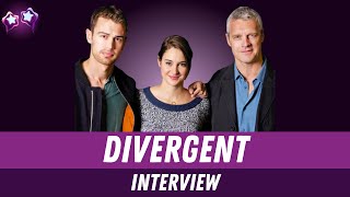 Divergent Cast Interview Shailene Woodley amp Theo James [upl. by Neevan869]