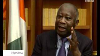 EXCLUSIF  Laurent Gbagbo sexplique sur euronews [upl. by Grearson651]