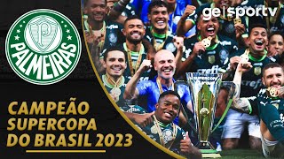 PALMEIRAS CAMPEÃO DA SUPERCOPA DO BRASIL 2023 🏆⚽  geglobo [upl. by Petit]