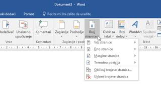 Numerisanje od zeljene stranice u Wordu [upl. by Rosenkranz299]