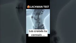 GENOU TEST Ligament croisé antérieur LACHMAN douleurgenou genou mouvement anatomie genoux [upl. by Neltiak]