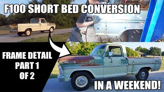 F100 Long Bed to Short Bed Weekend DIY [upl. by Hubbard]