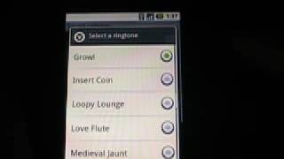 Check out all the TMobile G1 ringtones [upl. by Williamsen]