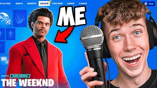 Using FAMOUS Singers to WIN Fashion Show Fortnite [upl. by Nerfe]