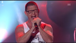 Marc Reinhard  Highway To Hell  Blind Audition  The Voice of Switzerland 2014 [upl. by Emiatej]