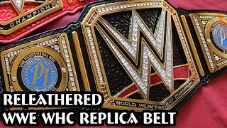 WWE quotNetwork Logoquot World Heavyweight Championship Releathered [upl. by Lucine703]