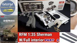 Rye Field Model Sherman M4A3 135 Wfull interior part 2 [upl. by Ettolrahc]