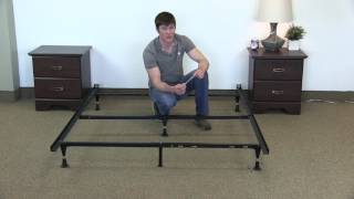 How to Assemble a Queen Bed Frame Steel Malouf Frame [upl. by Frankhouse]