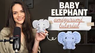 Crochet a Baby Elephant with Me Lowsew Easy amp Fast Amigurumi Elephant Tutorial [upl. by Zurheide413]