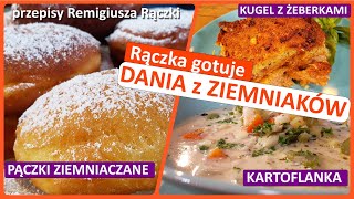 Rączka gotuje pączki ziemniaczane kartoflanka kugel z żeberkami [upl. by Meece]