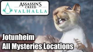 Assassins Creed Valhalla  All Mysteries Locations  Jotunheim [upl. by Luamaj]